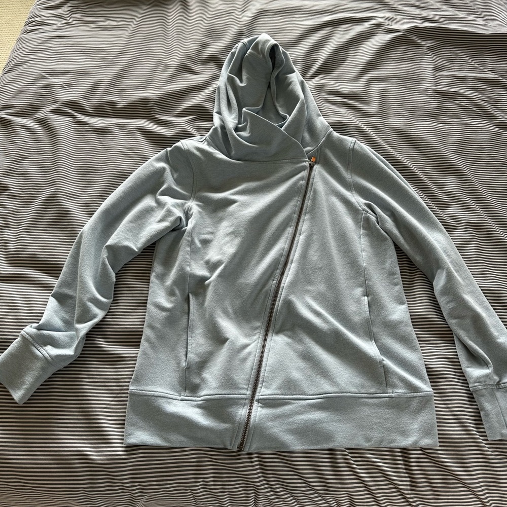 Lucy Moto Asymmetrical Zip Soft Cozy Knit Jacket